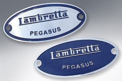 Lambretta pegasus seat badge - lambretta,