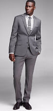 Men Grey Wedding Tuxedos Custom Made Groom Suits Groomsmen Business Casual Suit