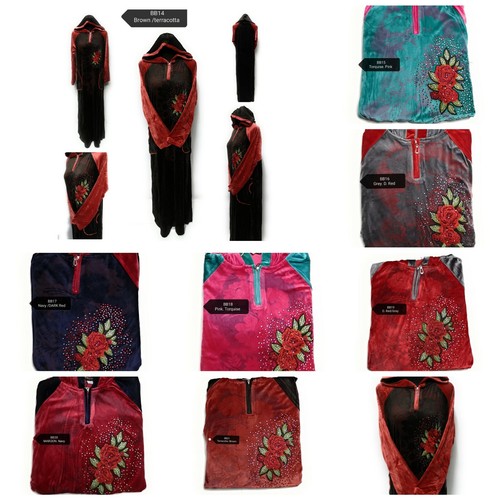 Winter velvet women - velvet, moroccan