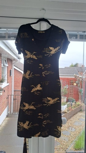 Black and hold biba dress - hold, with