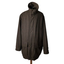 LAKSEN Men’s GORE-TEX Tweed Shooting Field Coat Jacket Hacking Wool Size XL