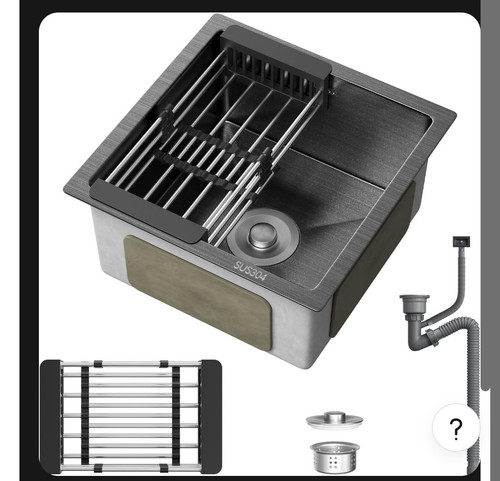 40x40cm kitchen sink 20cm - 40x40cm,