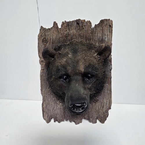 Rustic bear head wall - rustic,