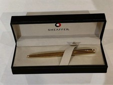 Sheaffer Sagaris Gold Ballpoint Pen White Dot Twist Mechanism Never used, In Box