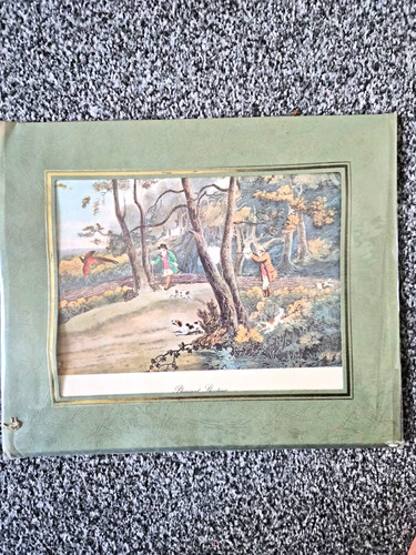 Mounted hunting scene - scene, dogs