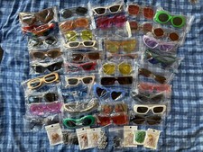Joblot 40x Mixed Sunglasses+10x necklace holders-Y2K Retro Vintage festiva Style