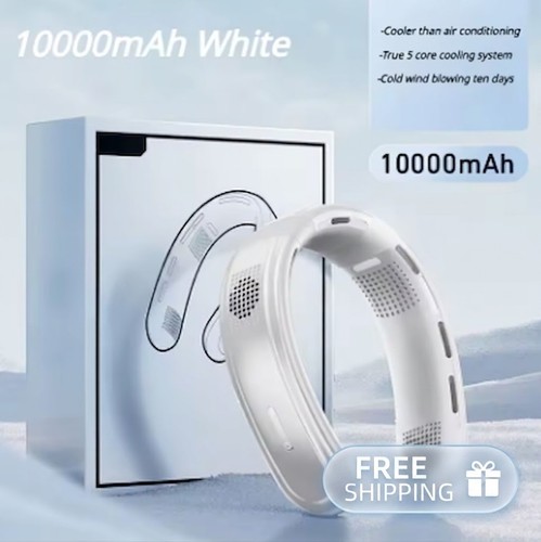Portable neck fan 10000mah - neck,