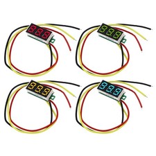 4 Pcs Digital Voltmeter Mini