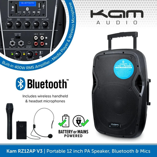 Kam rz12ap 800w portable - rz12ap,