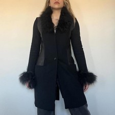 Vintage 00s black wool and