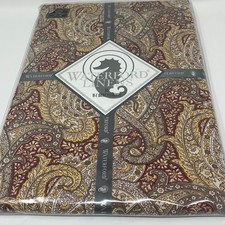 Waterford Linens Sonata Rust Paisley Tablecloth Oblong 60x84 Seats 6-8 New Fall