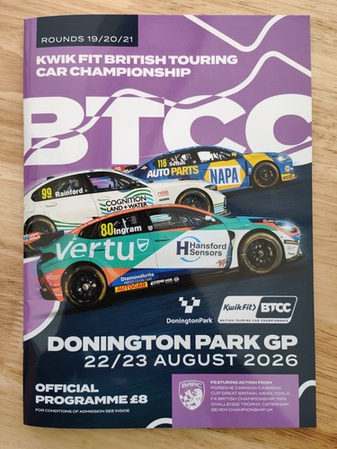 2026 donington btcc - donington, british