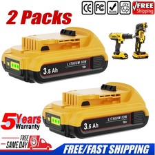 2X For DeWalt 18V DCB184 3.5Ah