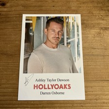 Ashley Taylor Dawson Darren Osborne Hollyoaks Cast Photo Card