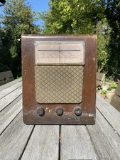 HMV His Masters Voice Vintage Valve Table Radio With Built In Record Player