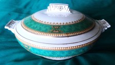 Morley Fox & Co.  Morley Ware. 1930s "Savoy" Tureen with Lid. 10in/25cm Diameter