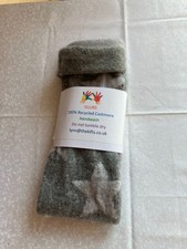 GIFT/MED/MULTI/ODD/100% Used XXX long cashmere fingerless gloves/WRIST WARMERS/