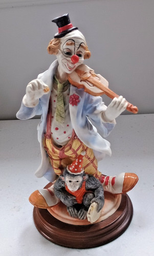 Vintage clown playing the - vintage,