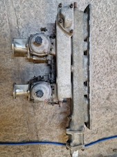 Jaguar E-Type Stromberg Carb Set With Manifold As Removed From Car