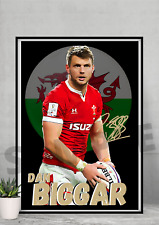 Dan Biggar Wales Rugby Union Icon A4/A3 Autograph gift #117 signed