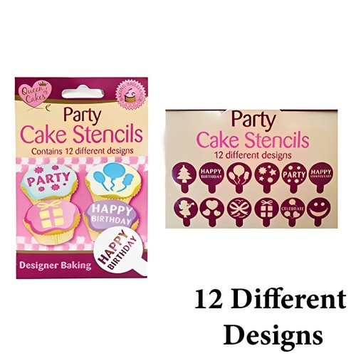 Party cake stencils small - cake,