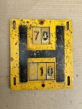 Vintage  Cast Alloy Fire Hydrant Wall Marker Sign Plate (6A184)