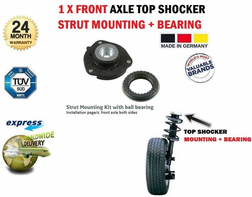 Front axle strut mounting - axle,