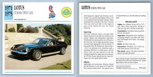 Lotus europa twin cam - europa,