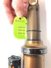 Mtb rear shock sag - rear, indicator