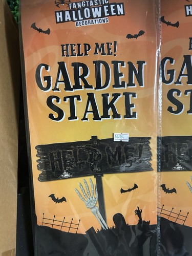 Halloween garden stake - garden, sign