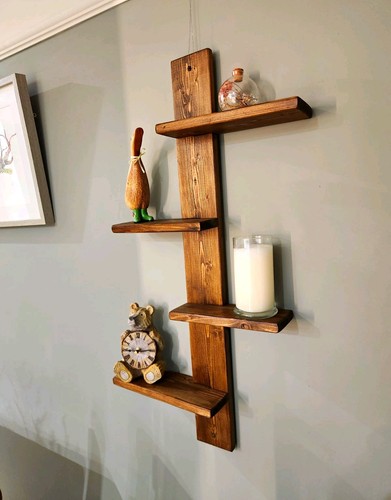Rustic wall mounted wooden - wall,