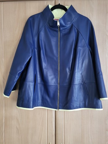 Stunning unique blue - blue, leather