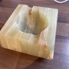 Heavy Vintage Onyx Ashtray 1kg