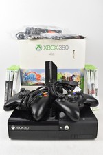 Boxed Microsoft Xbox 360 Console Bundle X2 Controllers & X6 Games - Untested 