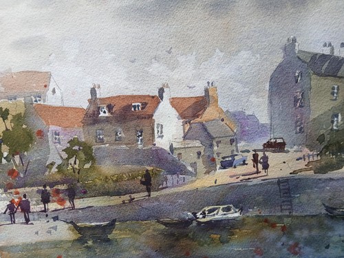 Portsoy scotland watercolour - portsoy,