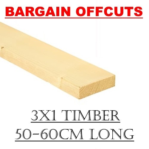 3x1 60cm long - long, pine