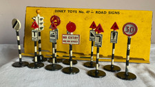Dinky vintage road signs in - road,