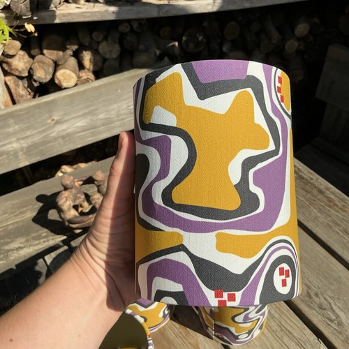 Small yellow purple - small, abstract