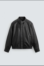 Zara Black Faux Leather Jacket