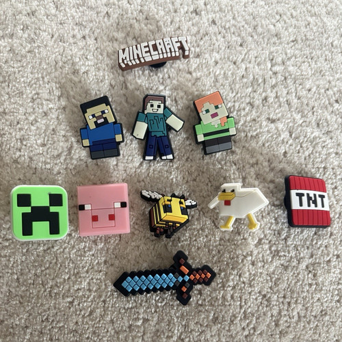 Minecraft croc charms - , set