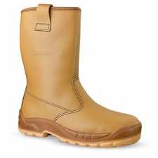 Jallatte Jalaska Rigger Safety Boots Tan Leather J0266, Size 7 (41)