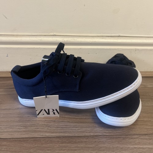 Zara navy blue canvas men - blue,