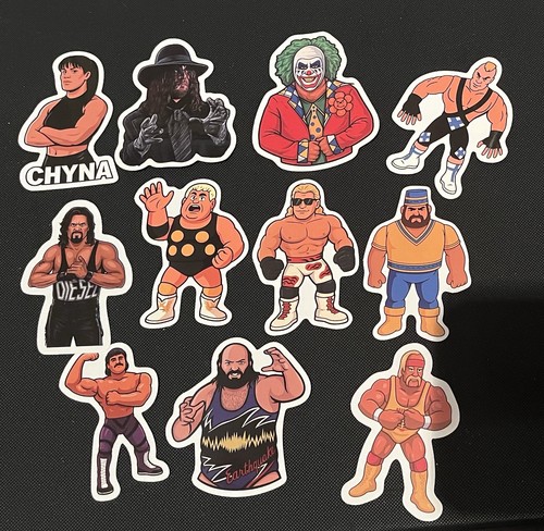 Wrestling vinyl sticker lot