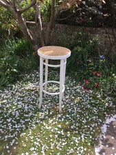 Rattan Cream Wooden Bar Stool