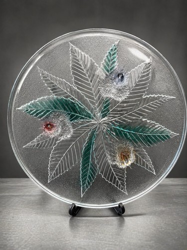 Vintage 1970s frosted glass - vintage,