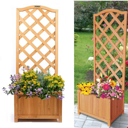 Wooden garden planter plant - garden,