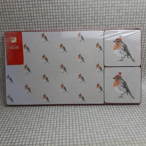 Set mats coasters - &,