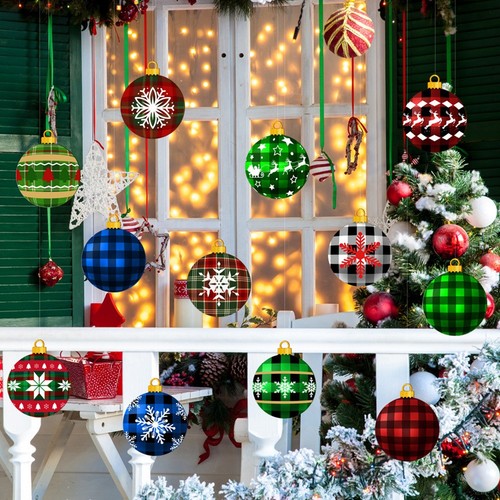 Double sided plastic christmas - double,