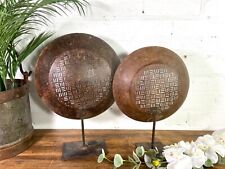 Vintage Rustic Reclaimed Metal Candle Holder