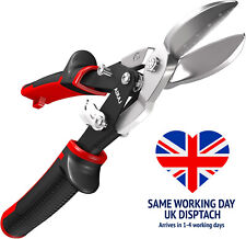 AIRAJ Tin Snips Straight Cut 260mm,Blade with Scales,CR-MO Steel, Serrated Blade